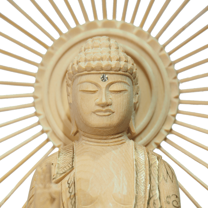 璃人様お取り置き。 送料無料！】ひまわり20号（ミニ唐木仏壇） 【お仏具セット付き