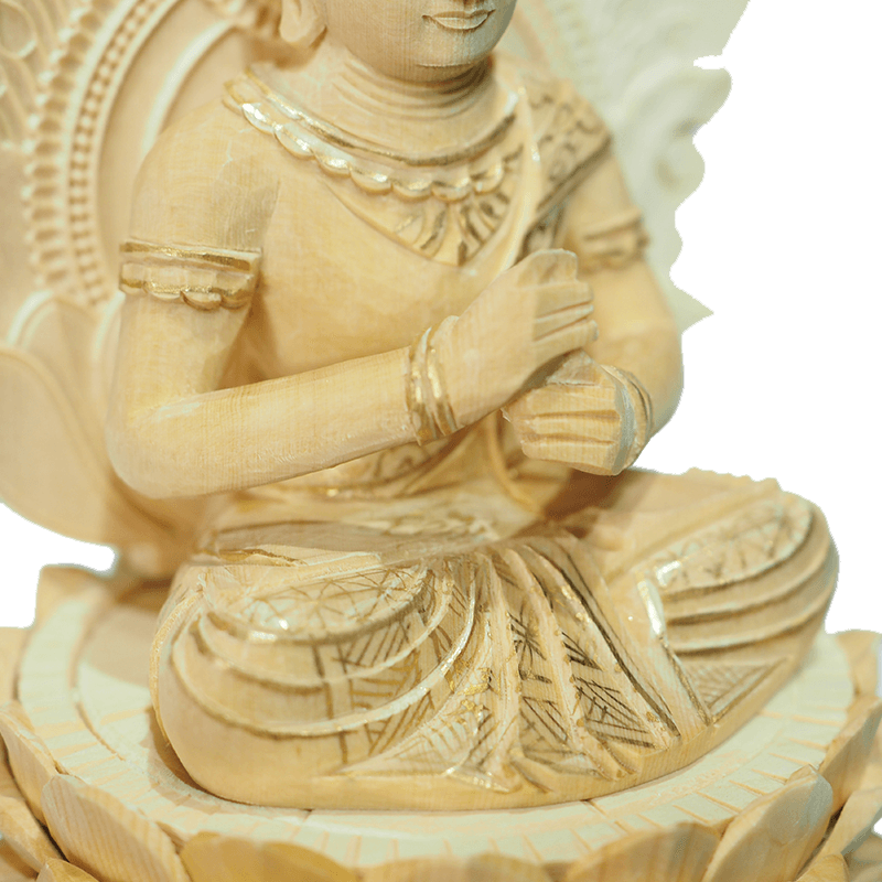 真言宗】桧 大日如来 六角台座 金泥書 - INORI PLACE工匠館INORI PLACE