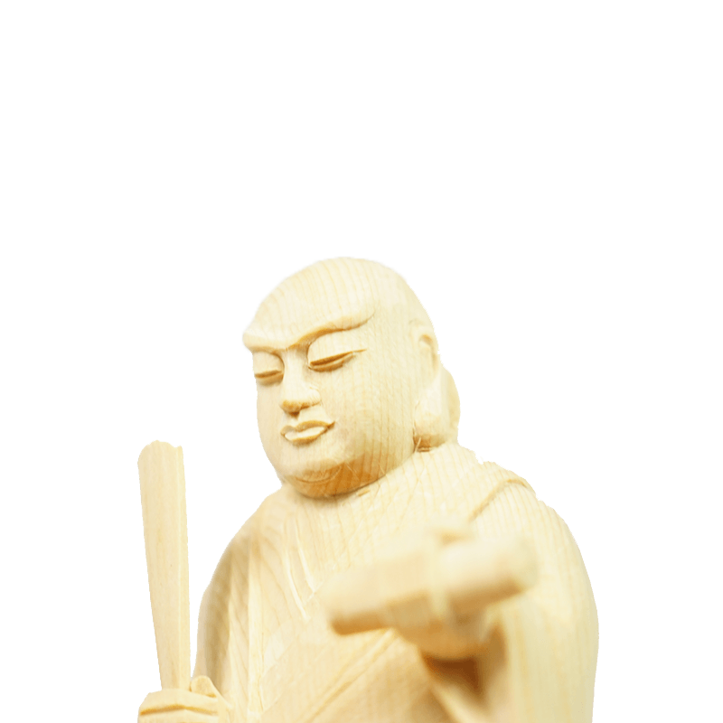 【フォロー割・新品】 日蓮聖人　金泥　上彫　総高さ約23.5㎝　楠　日蓮宗 仏像 桧木 日蓮宗 日蓮聖人 1.8寸 高さ125mm 横幅97mm 奥行き